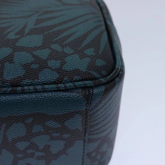 SAINT LAURENT Pouch PVC Green Auth ac3173 - Picture 4 of 16